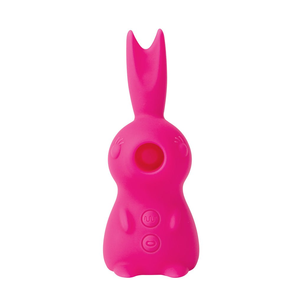 Maia HUNNI Pink USB Rechargeable Sucking, Licking & Vibrating Stimulator
